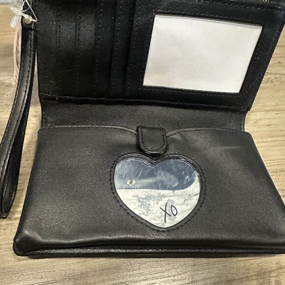 NWT Victorias Secret Wristlet Wallet Black w/ Gold Studs - Picture 7 of 11